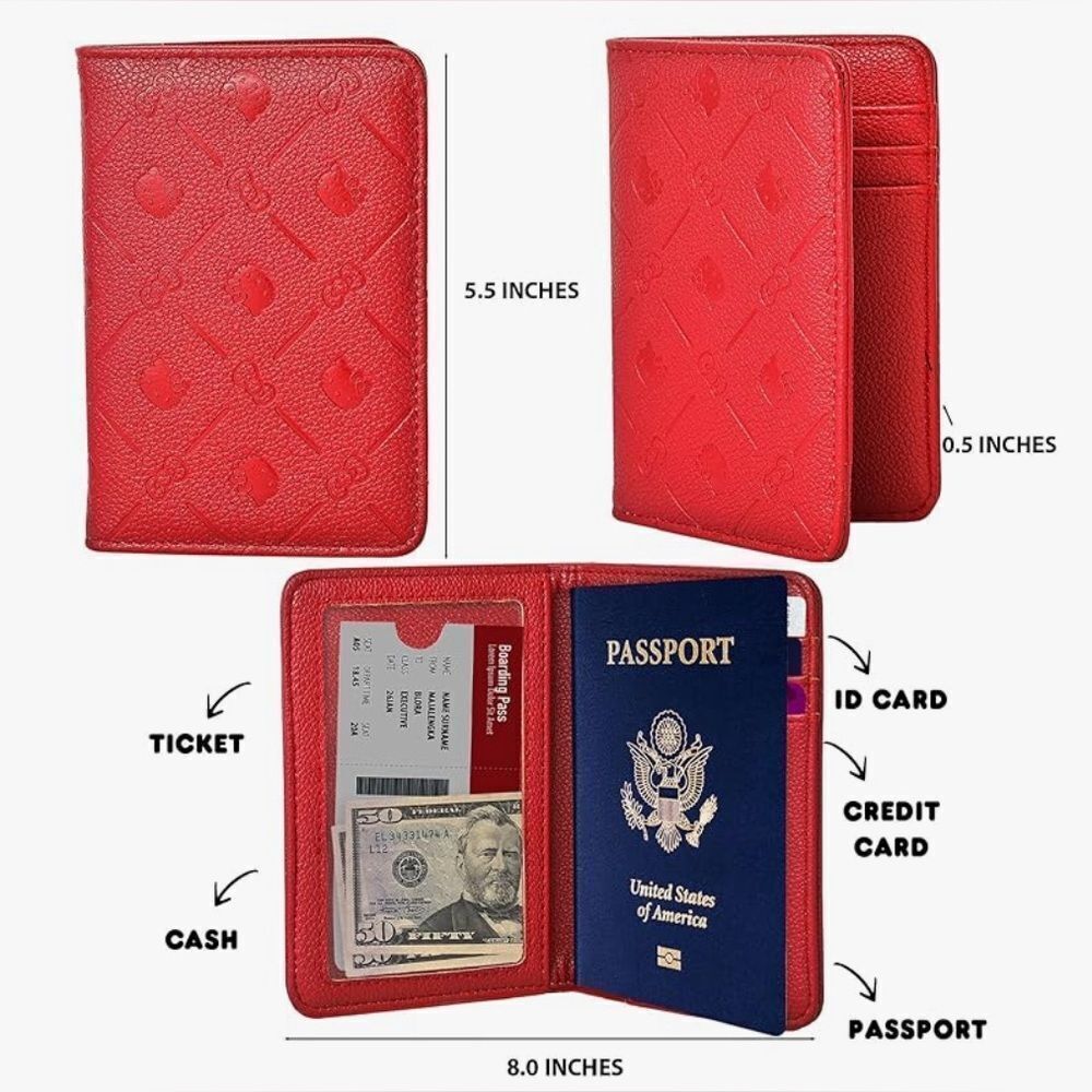 Hello Kitty Passport Holder in Embossed Design - Picture 3 of 9